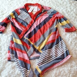 Patpat Red and Pink Open Front S-M